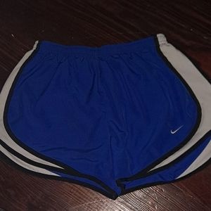 Nike athletic girls blue shorts